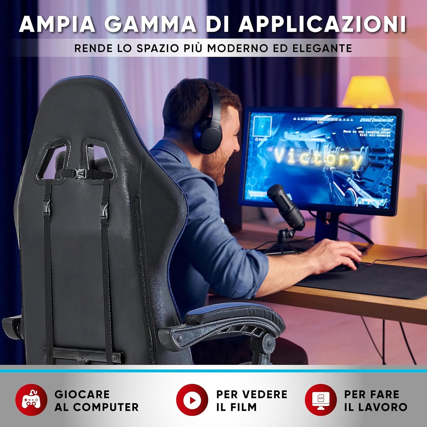 Sedia da gioco Walden (blu)