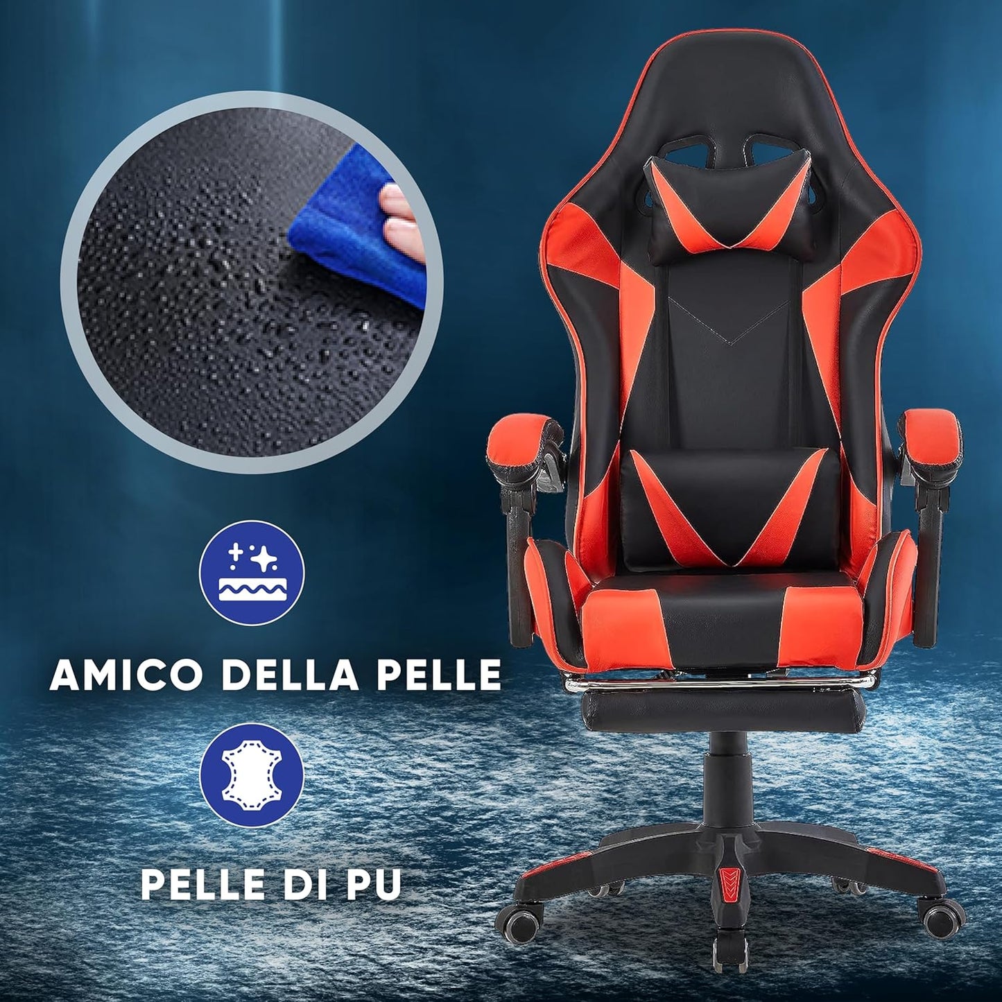 Sedia da gioco Walden (Rosso)