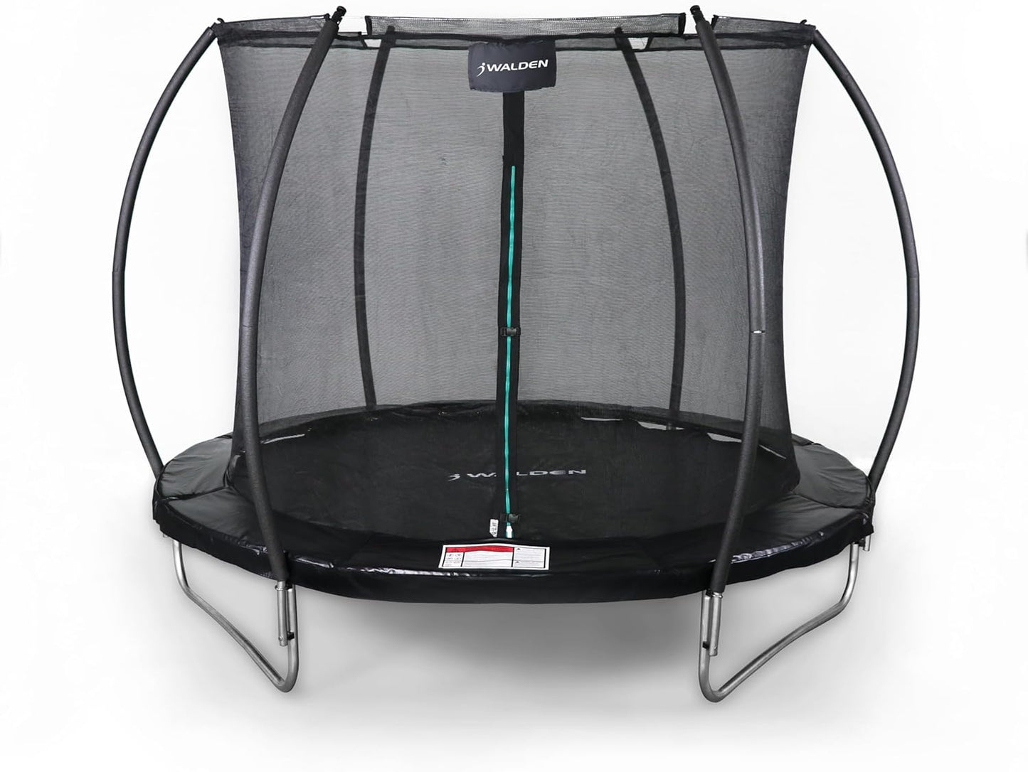 Trampolino da esterno, trampolino da giardino con recinzione di sicurezza e pali imbottiti per bambini, fitness da interno ed esterno