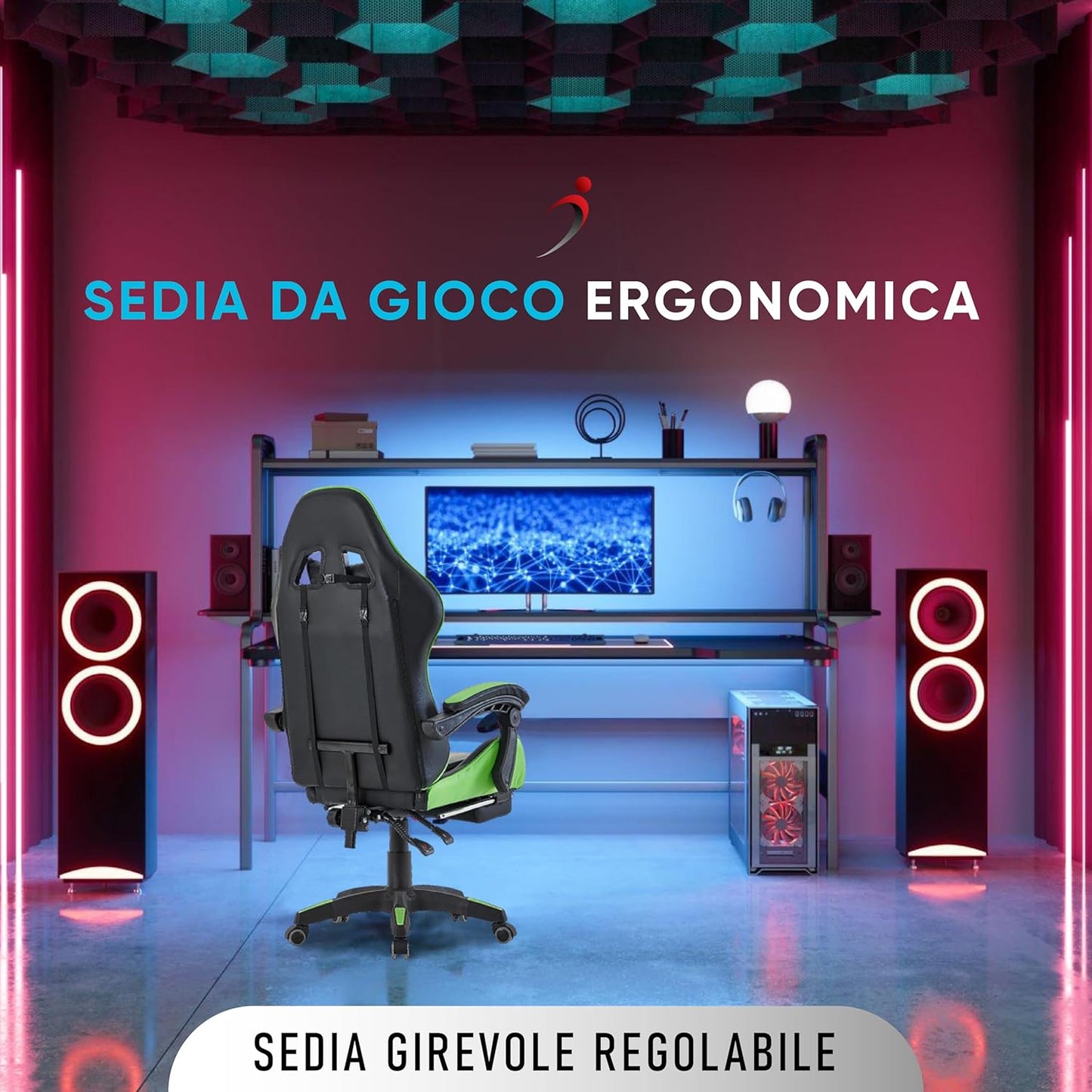 Sedia da gioco Walden (Verde)