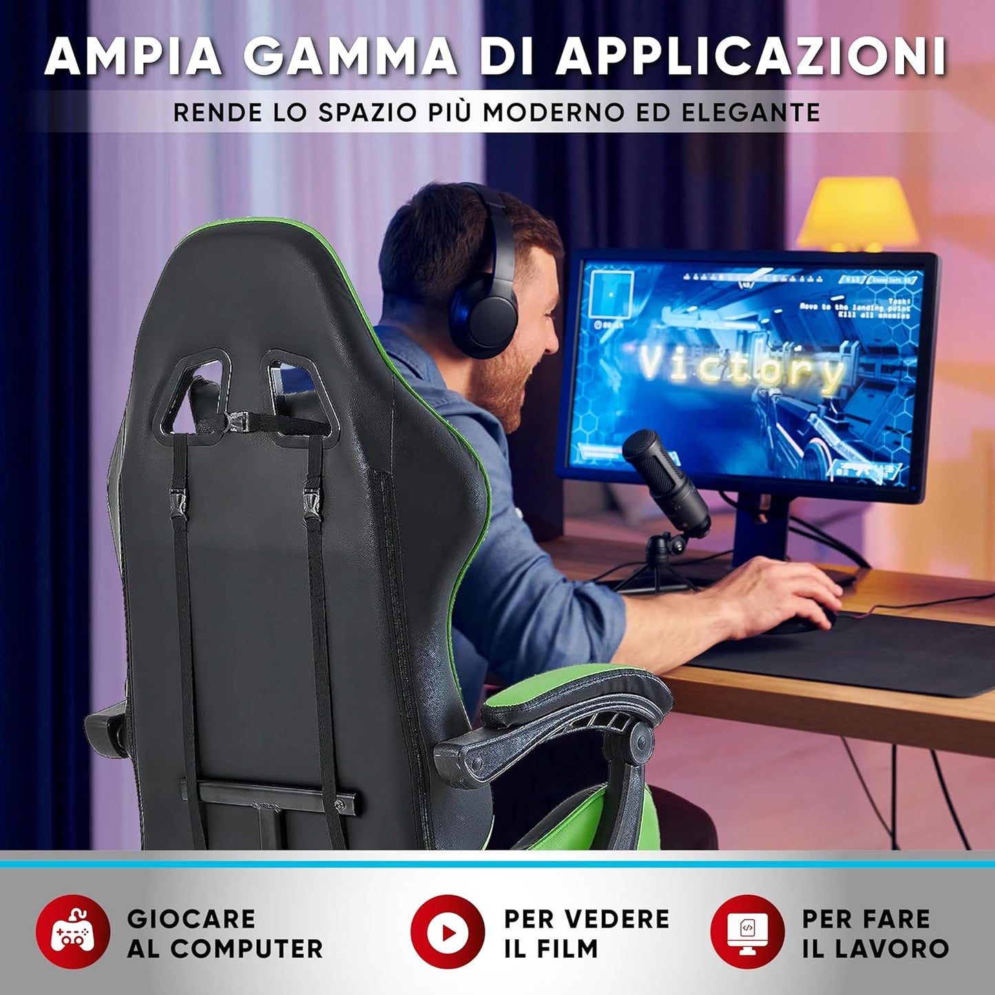 Sedia da gioco Walden (Verde)