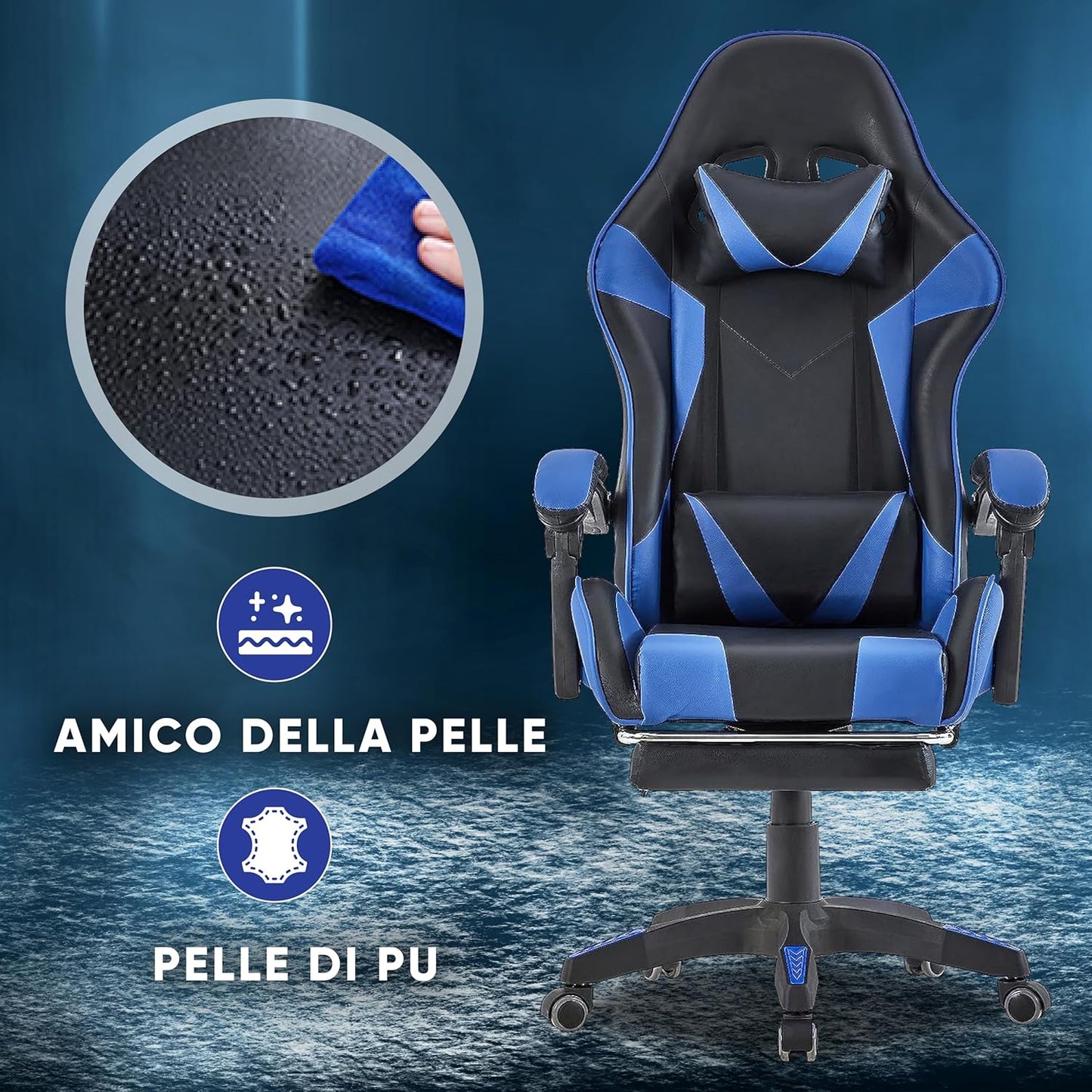 Sedia da gioco Walden (blu) 