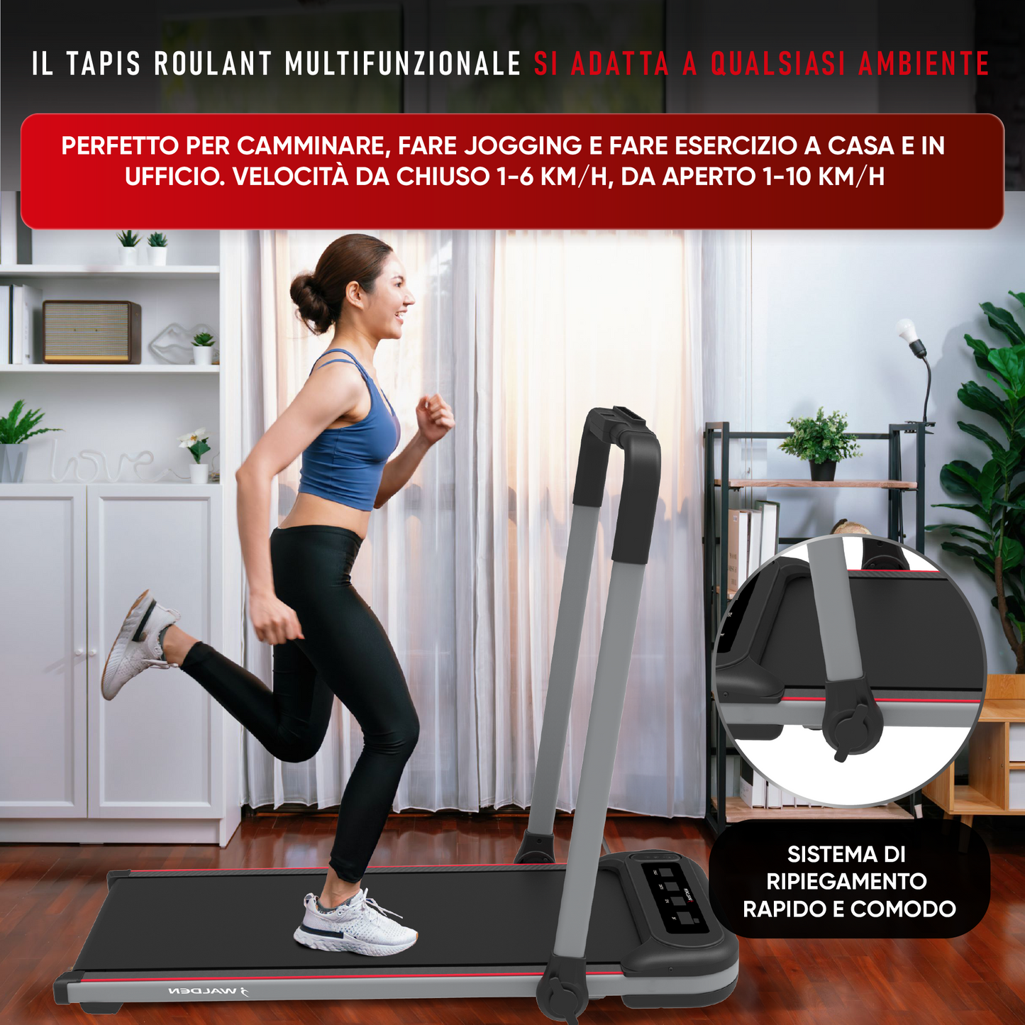 Wakingpad Tapis roulant 2in1 Walden F2600